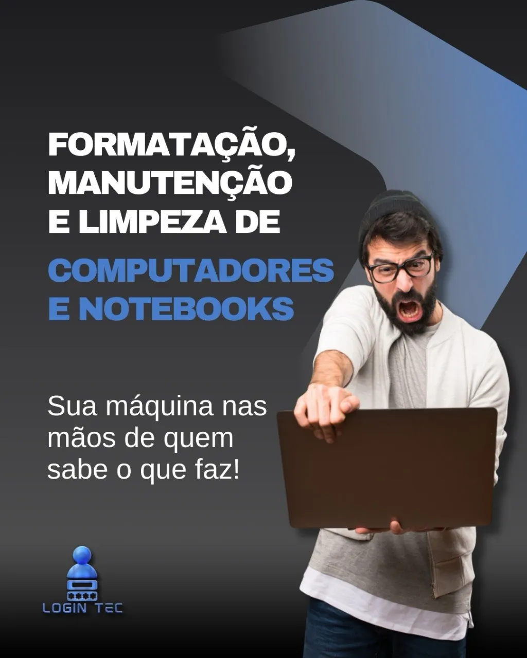 Formatação e limpeza - Login Tec