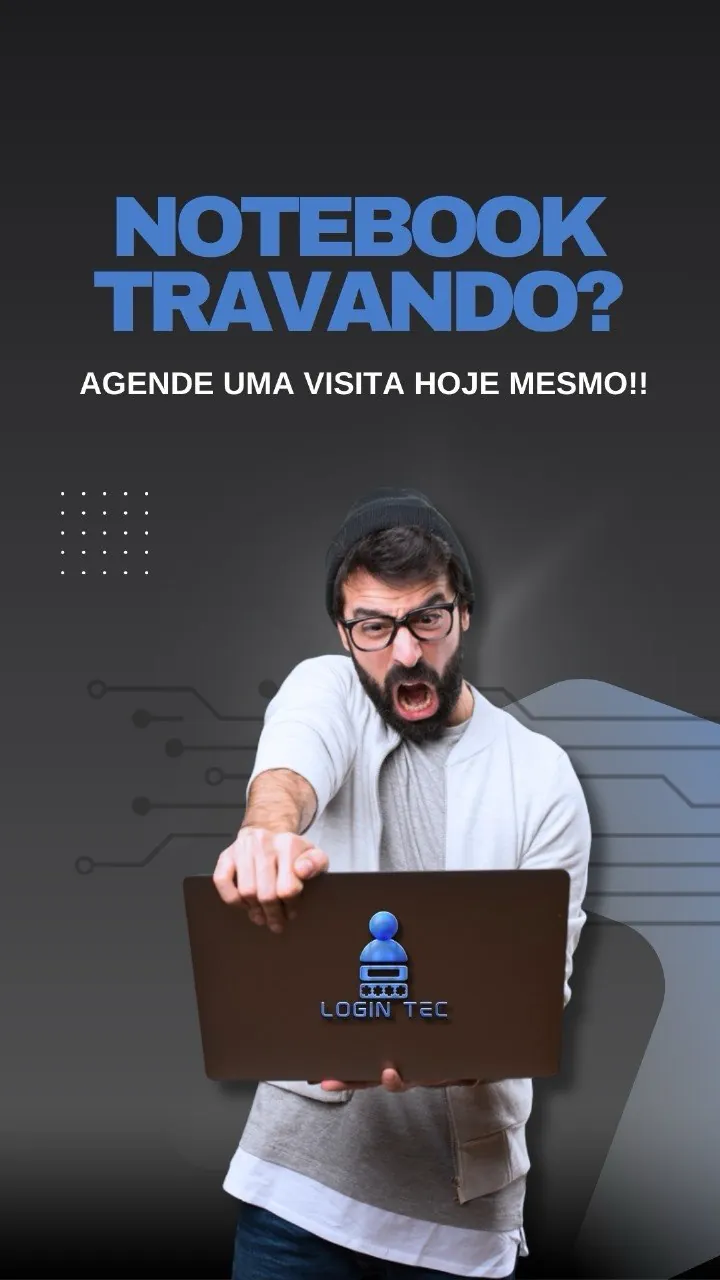 Notebook travando - Login Tec