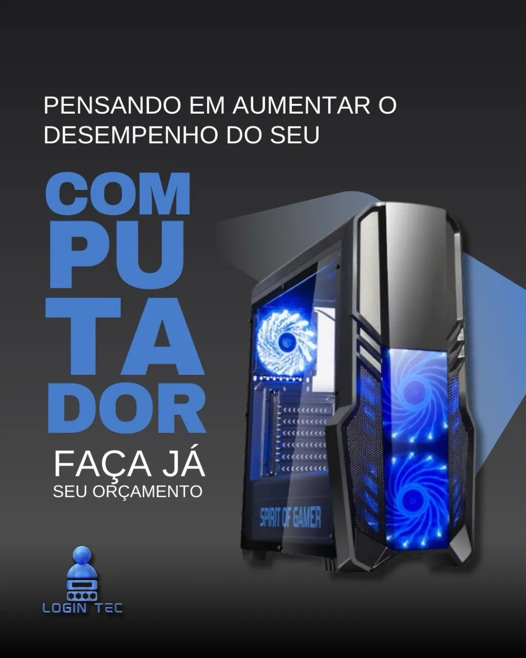 Mais desempenho no PC - Login Tec